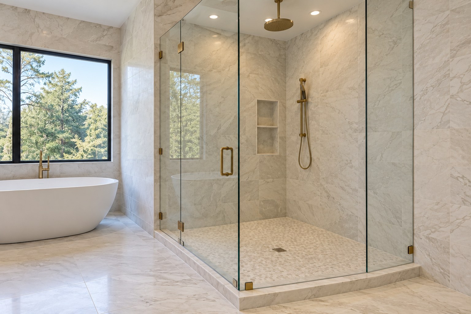 Bathroom shower design concept
