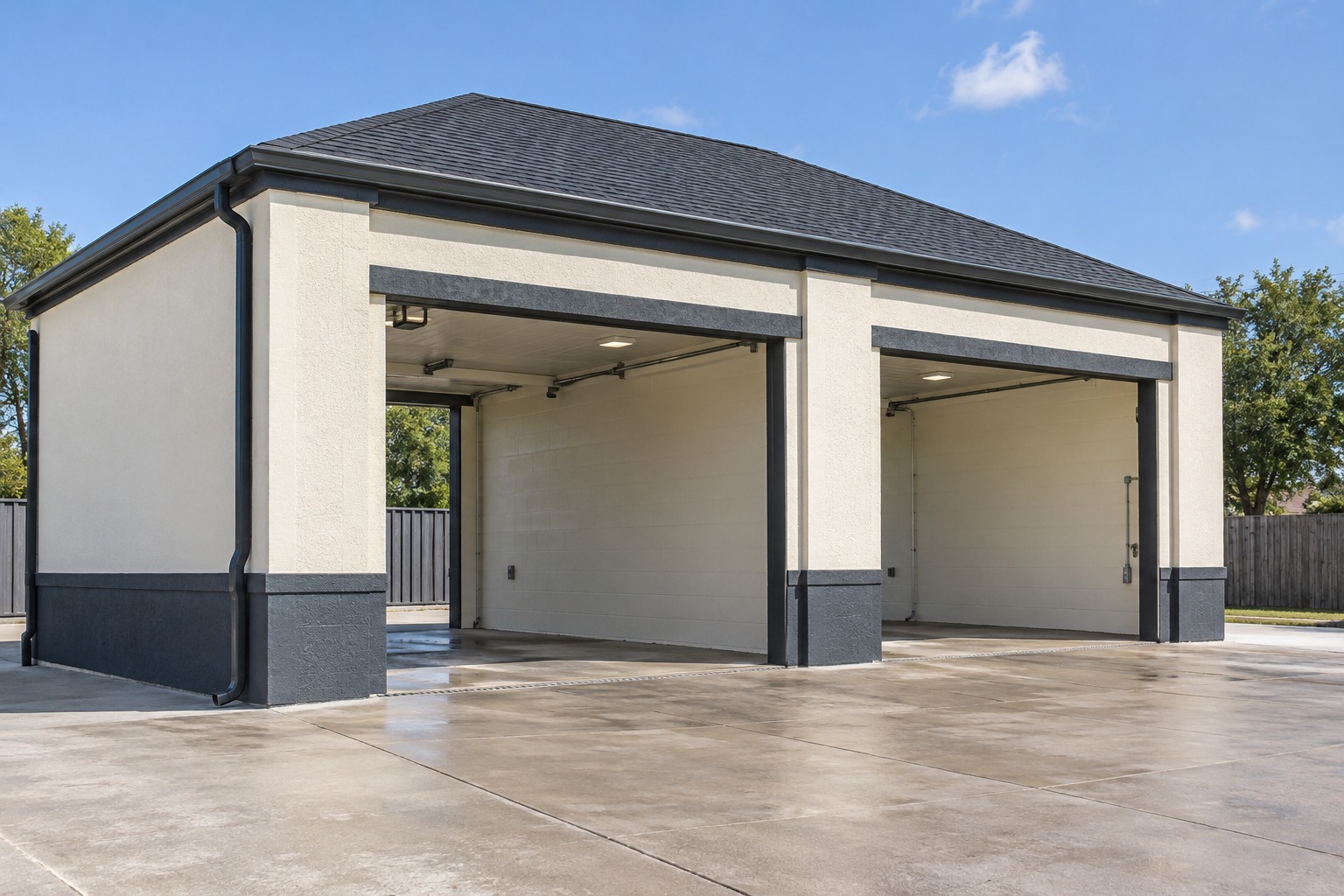 Commercial exterior painting design concept