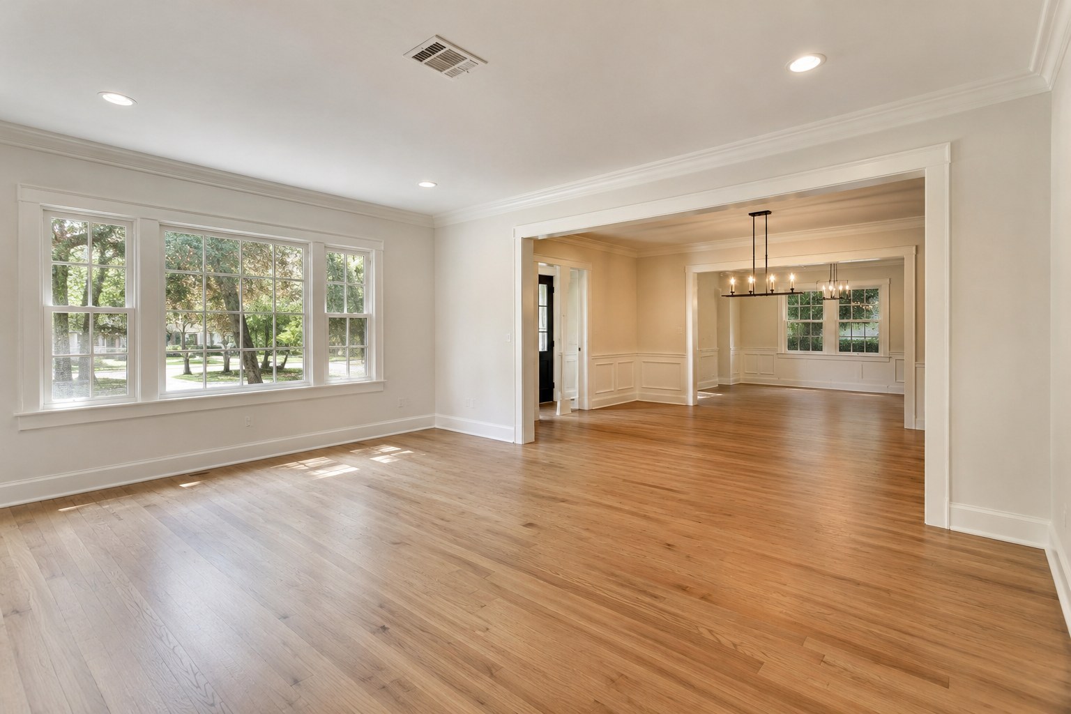 Open living area renovation concept