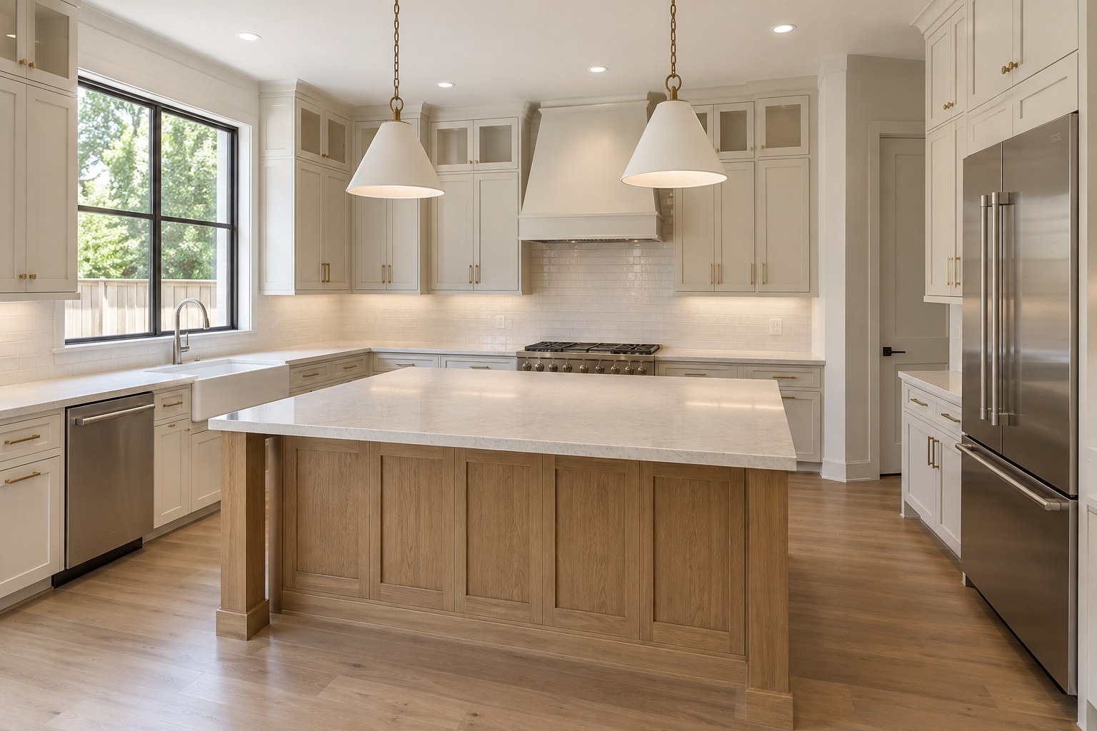 Finished kitchen renovation concept
