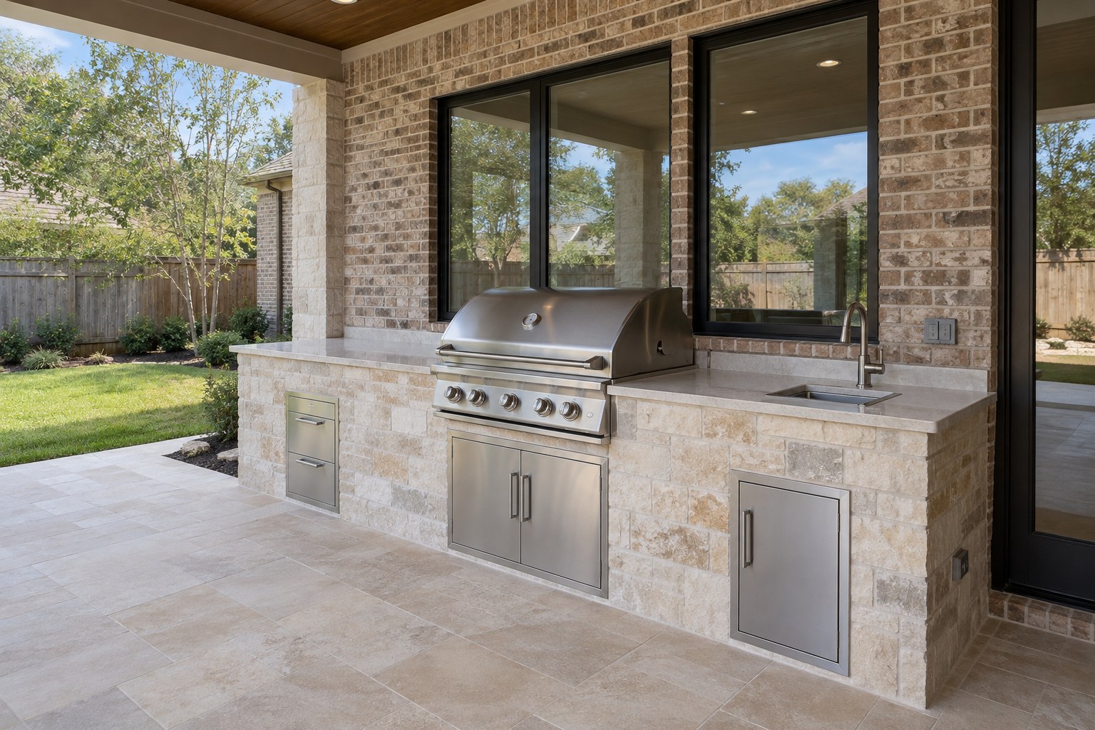 Outdoor kitchen design concept